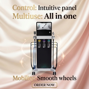 Appareil professionnel d'oxygénothérapie faciale, pulvérisateur d'oxygène pour le visage, machine d'hydradermabrasion, machine de dermabrasion à l'eau 6 en 1 - Product Image 1