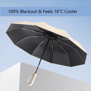 Paraguas Plegable Casual con Protección UV UPF50+, Hebilla de Cierre Automático, Diseño Elegante, Impermeable, Compacto, para Viajes al Aire Libre - Product Image 6