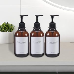 Botella <span class=keywords><strong>de</strong></span> Vidrio Ámbar Vacía <span class=keywords><strong>de</strong></span> 16 oz/500 ml con Logotipo Personalizado, con Bomba Recargable <span class=keywords><strong>para</strong></span> Champú, Loción, Aceite, Jabón <span class=keywords><strong>de</strong></span> <span class=keywords><strong>Ducha</strong></span>, Jabón <span class=keywords><strong>de</strong></span> Manos y Jabón <span class=keywords><strong>para</strong></span> Platos - Product Image 3