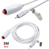 Cable de llamada de enfermera caliente, sistema médico, Cable RCA, estación de cable de botón, Cable de llamada de repuesto Universal con Clip de sábana de cama de 3m