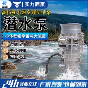 Bomba Sumergible Síncrona Magnética para Emergencias, Control de Inundaciones y Drenaje, Portátil de Acero Inoxidable de Alta Velocidad - Product Image 3