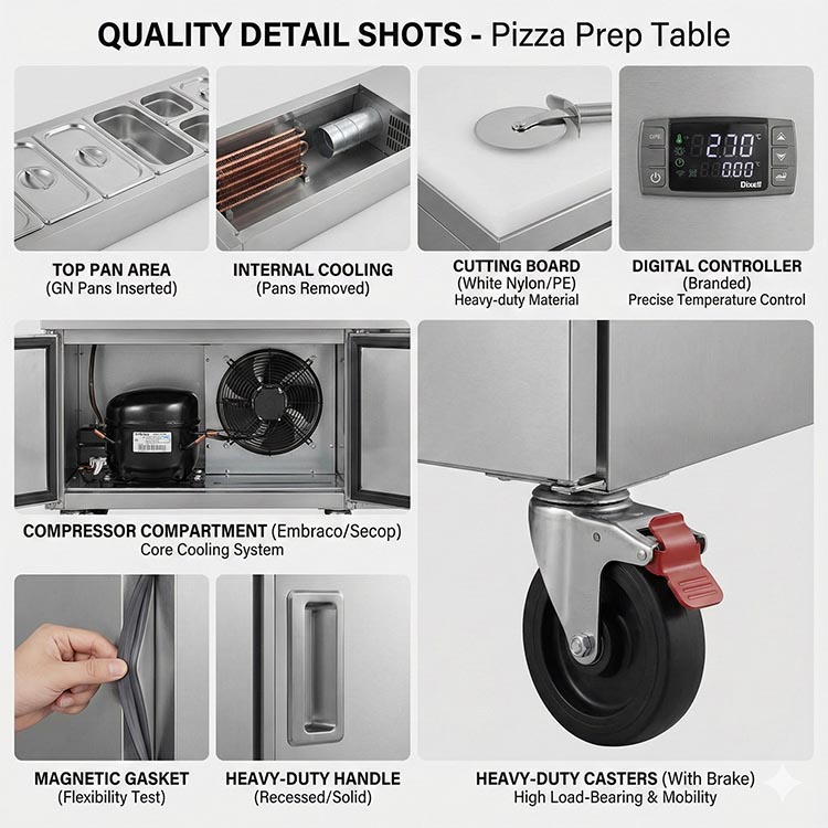 pizza topping fridge