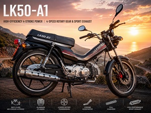 รถมอเตอร์ไซค์แบบอันเดอร์โบน LK50 50 ซีซี 4 จังหวะ เบรกดิสก์คู่ ล้อแม็กซ์ 17 นิ้ว พร้อมหน้าปัดดิจิตอลอัจฉริยะ NFC  แบบสกู๊ตเตอร์ - Product Image 3