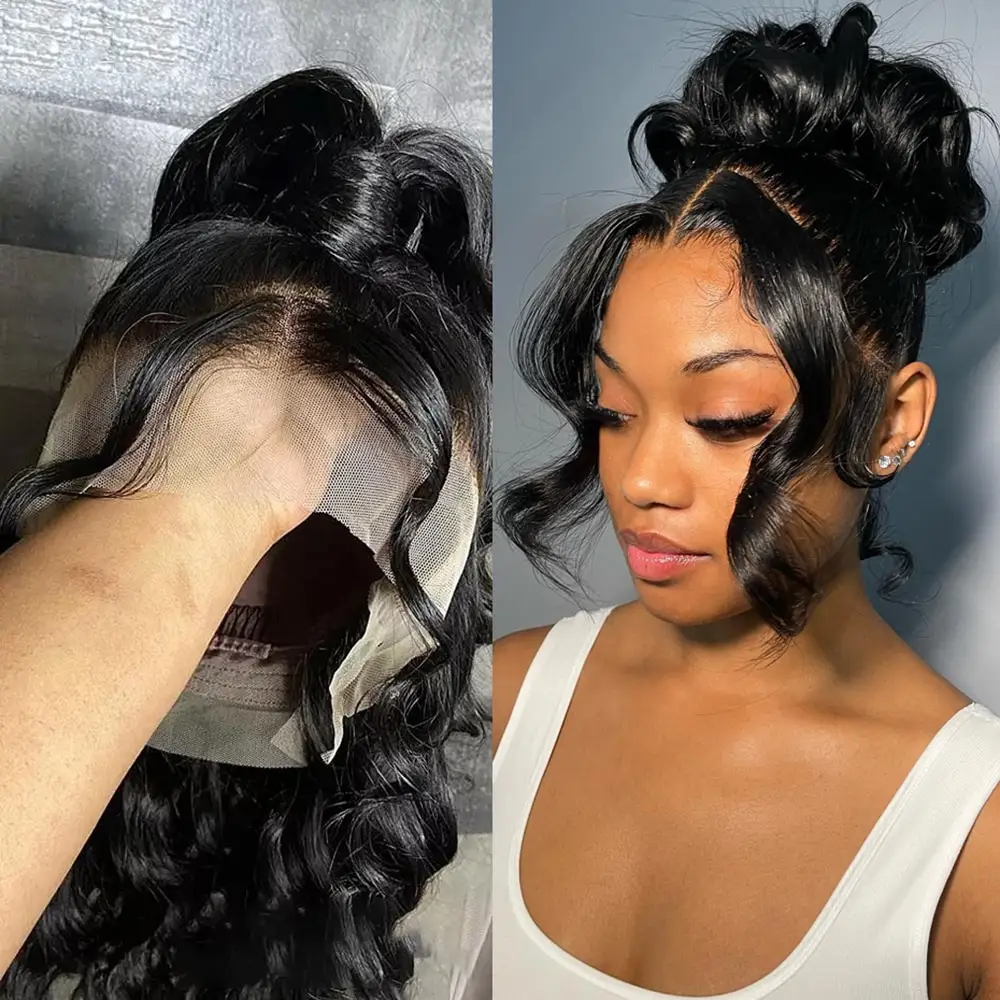 Glueless Full Lace Wigs Human Hair Wholesale Price Natural Straight 360 Lace Front Wigs Raw Vietnamese Wig For Black Women