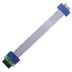 Chất Lượng Cao Pci-E Express 1X Thẻ Mở Rộng Mở Rộng Ribbon Flex Adapter Cable Cho Máy Tính