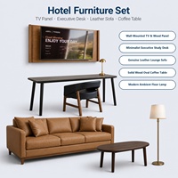 Ensembles de meubles de chambre d'hôtel commerciaux modernes en bois sur mesure avec tête de lit King Size pour le projet d'hôtel Fairfield Inn