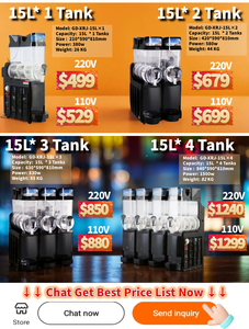 Machine à slush Slushee à 2 réservoirs, bol de 5 l, petite machine à glace pilée portable, mini machine à slush, utilisation domestique, fabricant de slushies Puppy à vendre, cocktail - Product Image 3