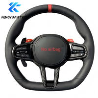 Volant en fibre de carbone pour BMW CS M1 M2 M3 M4 M5 M6 M340i F82 F80 F87 F90 G80 G82 G30 F30 Gr Supra Mk4 Mk5 G80 Sans airbag