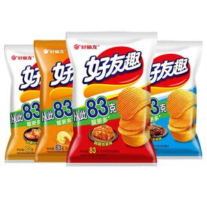 Collations en gros Distributeur Chine Meilleure vente chips de pomme de terre frites grande vague Chips Snack soufflé Saveur de steak 83g Saveur de kimchi - Product Image 6