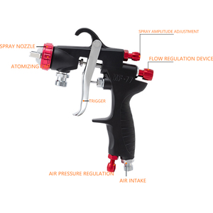 Hecho en China Pistola pulverizadora profesional <span class=keywords><strong>HLVP</strong></span> Superficie automotriz Pistola pulverizadora de pintura de alta calidad - Product Image 2