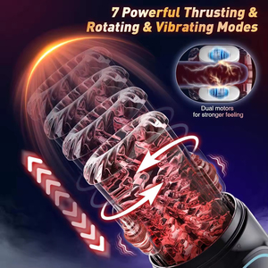 Masturbador Eléctrico Automático para Hombre con Bomba para Pene, 7 Modos de Succión, Lamido, Empuje y Vibración, Juguetes Sexuales para Adultos - Product Image 4