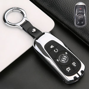 Étui à clés de <span class=keywords><strong>voiture</strong></span> de luxe pour Buick-Envision/LaCrosse/Regal / Enclave | Housse de <span class=keywords><strong>clé</strong></span> haut de gamme avec <span class=keywords><strong>coque</strong></span> de protection et porte-clés - Product Image 1