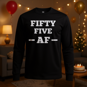 Camiseta de manga larga Fifty Five Af, regalo para el 55.º cumpleaños - Product Image 3