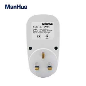 Manhua 전자 디지털 타이머 스위치 EU/US/UK 플러그 타이머 콘센트 230V 50HZ 24 시간주기 프로그래머블 타이밍 소켓 - Product Image 4