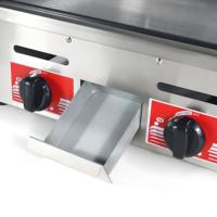 Plaque de cuisson professionnelle en acier inoxydable à gaz pour restaurant, table de travail de cuisine, barbecue d'hôtel, pour steaks et hamburgers Hafandi