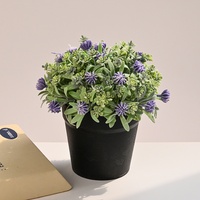 Nouvelle Arrivée Pot de Fleurs Artificielles d'Intérieur Haute Simulation en Plastique et Soie pour Mariage, Noël, Pâques, Cadeau de Festival, Décoration Intérieure