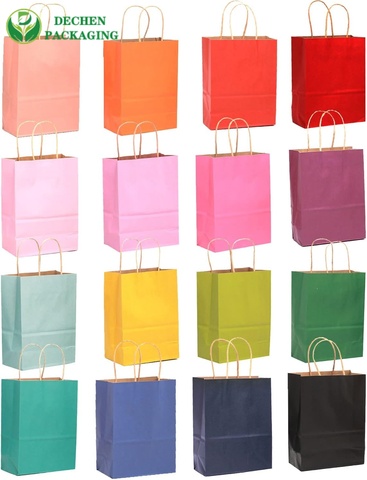 Twisted Paper Handle Gift Bags for Luxury Retail