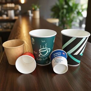 แก้วกาแฟกระดาษแบบใช้แล้วทิ้ง ย่อยสลายได้ ขนาด 8 ออนซ์ 16 ออนซ์ ดีไซน์ใหม่ พร้อมฝาปิด แก้วกระดาษแบบผนังเดียว แก้วกระดาษแบบนำกลับบ้าน - Product Image 3