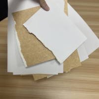 Qualité alimentaire Enduit Blanc Top Kraft Retour Papier Couché Kraft Retour Carte Support Papier pour Emporter Boîtes
