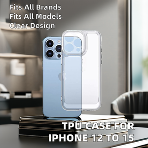 Funda Original Transparente TPU Anti-Drop Sports para Teléfono Móvil para <span class=keywords><strong>iPhone</strong></span> 15 <span class=keywords><strong>14</strong></span> 13-Funda Protectora Suave de Pro <span class=keywords><strong>Max</strong></span> - Product Image 6