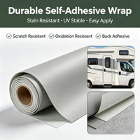 Cuir en silicone écologique Jemery pour revêtement mural intérieur de camping-car, cuir végétalien extensible dans les quatre sens, non toxique et inodore