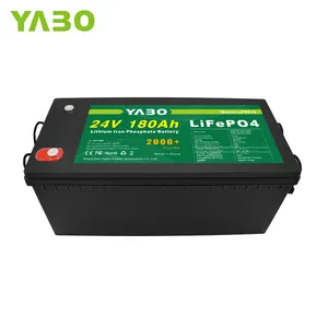 高品質の長寿命2000サイクル安価なリン酸鉄リチウム24V180AhLifepo4バッテリーパック