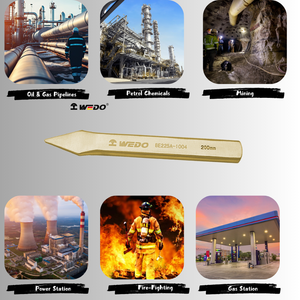 WEDO BAM ATEX Certificate Non Sparking <strong>Tools</strong> <strong>Aluminium</strong> Bronze or Beryllium Copper <strong>Cutting</strong> Cross Chisel - Product Image 4