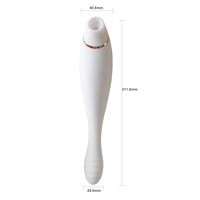 Leistungsstarker Saugvibrator Erwachsenen-Sextoy Massagestab mit Stoßfunktion Klitoris-Stimulation Sexspielzeug für Frauen Masturbationshilfe