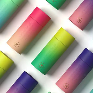 Boîte d'emballage cylindrique en carton kraft pour capsules de thé en vrac de qualité alimentaire, design personnalisé, recyclable, tube en papier pour poudre de protéines - Product Image 2