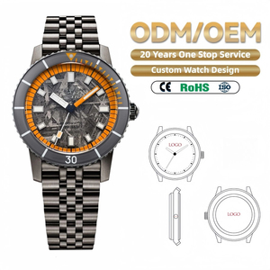 Reloj Automático SW200 con Esfera de Meteorito Natural, Bisel de Zafiro, BGW9 Super Luminoso, 200M, Logotipo Personalizado, Reloj de Buceo para Hombre, OEM ODM - Product Image 1