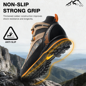 <span class=keywords><strong>Scarpe</strong></span> Unisex per Tutte le Stagioni, Impermeabili, in Pelle Scamosciata e Rete, <span class=keywords><strong>con</strong></span> Soletta Antibatterica, Leggere per Trail Running e <span class=keywords><strong>Trekking</strong></span> - Product Image 3