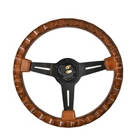 Nouveau volant ABS 350mm en grain de bois volant de haute qualité