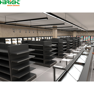Estanterías Metálicas para Supermercados, Góndolas de Exhibición de Doble Cara para Tiendas de Abarrotes - Product Image 2