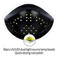 Sèche-ongles professionnel UV LED 168W, lampe UV portable à séchage rapide pour la maison et le salon, avec capteur automatique et poignée