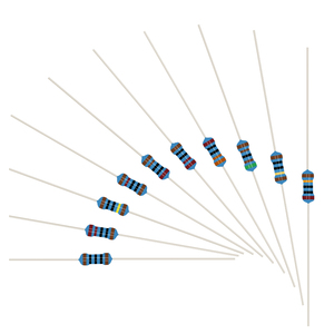 Novo Kit de Resistores de Filme de Carbono 100pcs/lot 1/4w 0.25w 5% com 10 Valores Sortidos (220R ~ 1M) - Product Image 5