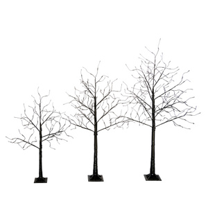 3 Pac <strong>Christmas</strong> Tree with <strong>Purple</strong> Lights, 4FT 5FT and 6FT, Lighted Black Tree for <strong>Christmas</strong> <strong>Decoration</strong> - Product Image 2