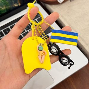 Portachiavi Mini Attrezzatura da Nuoto, Ciondolo Borsa con Occhialini e Pinne da Nuoto a Cartone Animato, Regalo Promozionale per Club di Nuoto, Logo Personalizzabile - Product Image 4