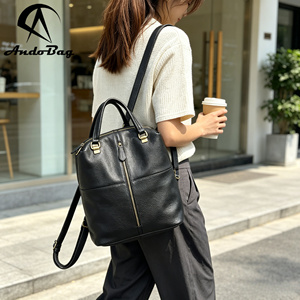 AndoBag Soft Cowhide Fashion <b>Backpacks</b> for <b>Women</b> Outdoors Travel <b>Large</b> Capacity Handbag Daily Commuter Work Casual Shoulder Bags - Product Image 2