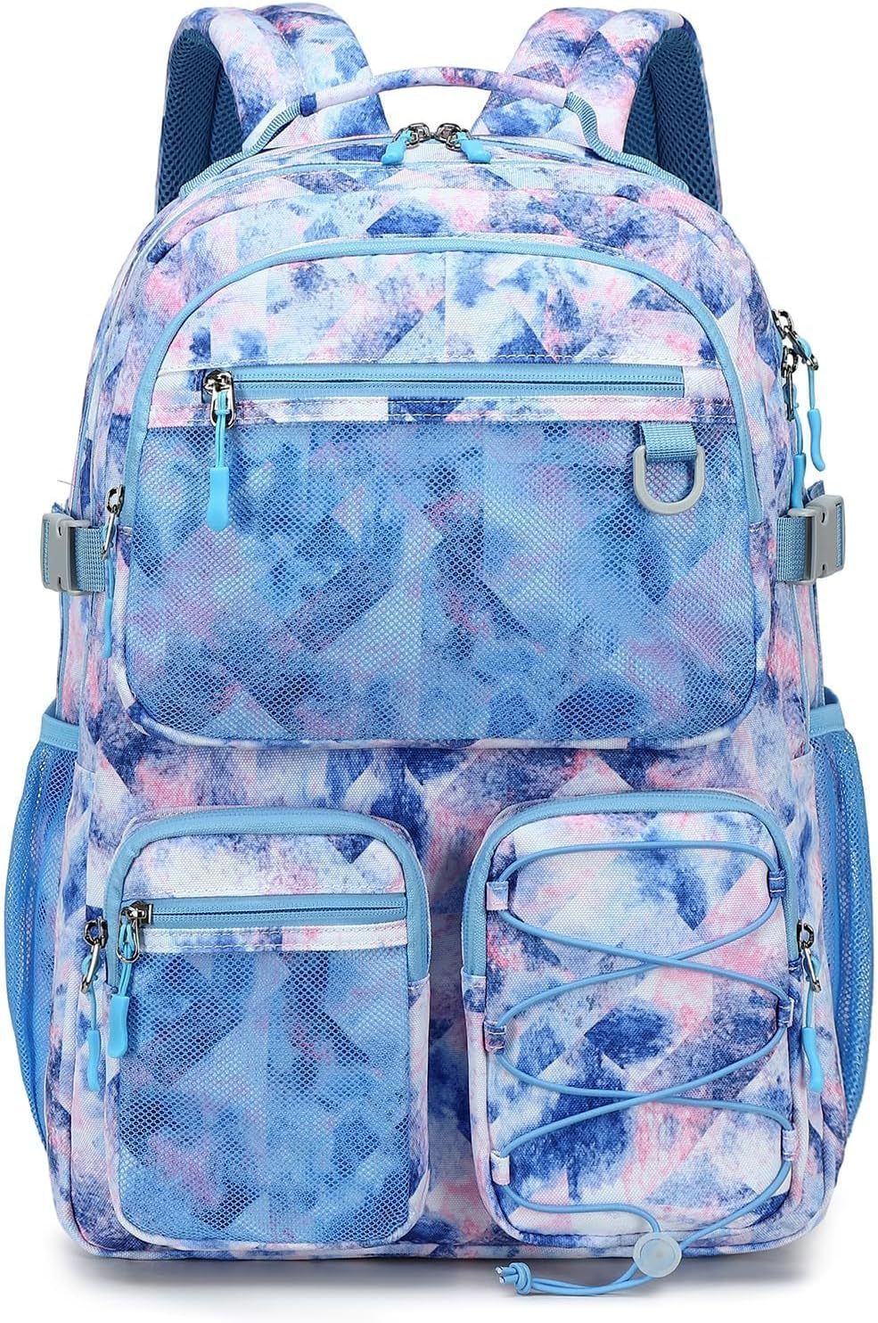 Tie-dye bleu rose