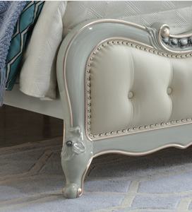 Moderno 2 metros de cuero suave cama Luz de lujo de gama alta muebles de <span class=keywords><strong>dormitorio</strong></span> Simple <span class=keywords><strong>matrimonio</strong></span> doble princesa diseño de madera Metal - Product Image 4