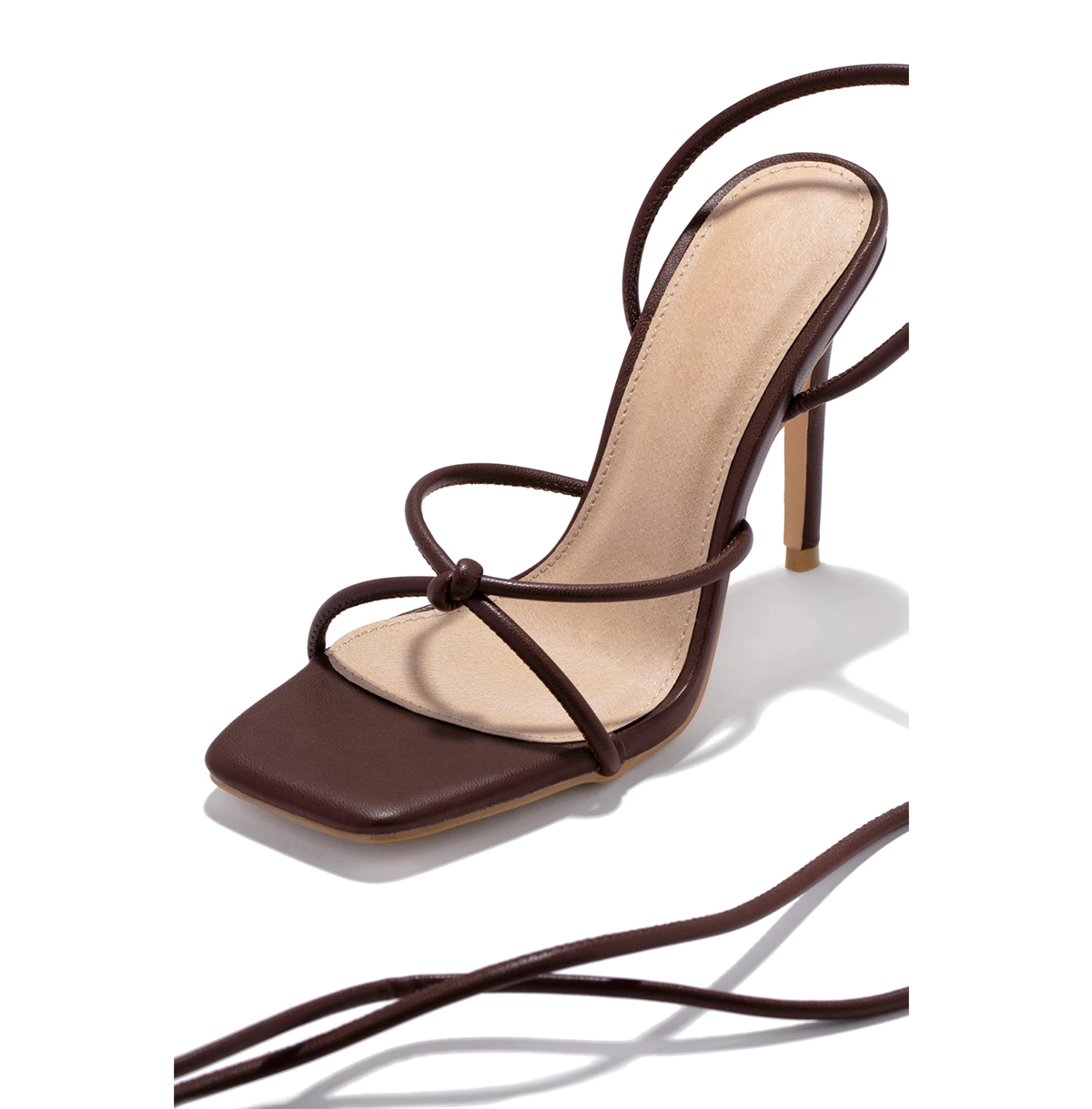 Summer Long Lace Up Strappy Sandal Women Heels Sandal