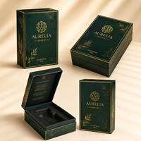 Boîte rigide pour parfum personnalisée, luxe, double porte magnétique, emballage pour flacon de parfum, boîte cadeau avec insert en EVA