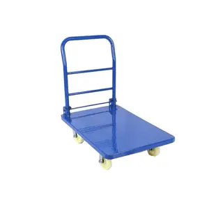 Vendita Calda di Carico 500Kg Heavy Duty Piattaforma in Acciaio Camion Cargo Trolley Grande Formato Carrelli