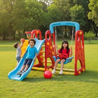 Ensemble de jeux d'intérieur pour enfants, toboggan et balançoire en plastique PE, pour la maison, l'école, la maternelle et l'usage public