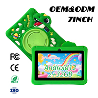 Tablet Edukasi Anak 7-inci Baru 16GB Quad-Core MTK 1.3GHz Android 8.1 Wi-Fi ROHS Layar Sentuh Kapasitif Tahan Banting USB