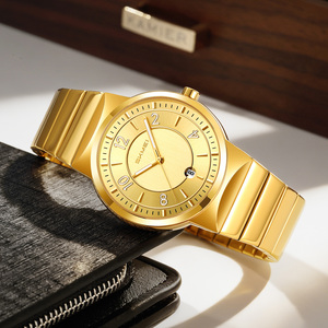 Reloj cronógrafo redondo para hombre, reloj de pulsera de lujo de aleación de zinc, reloj de cuarzo resistente al agua 30M - Product Image 1