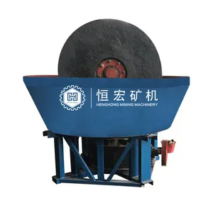On-Time Shipment Gold Stamp Mill Gold Mining Separator Double Roller Milling Machine 1200 B Wet Pan Mill With Electric Motor