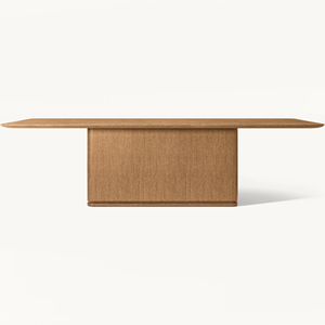 Mesa de Comedor Rectangular de Madera de Roble Hecha a Mano, Muebles Modernos de Lujo para Sala de Estar, Muebles de Madera Hechos a Mano - Product Image 5