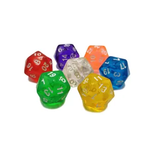 Colour Dice Custom Colorful D20 Dice Polyhedral Plastic Game Dice