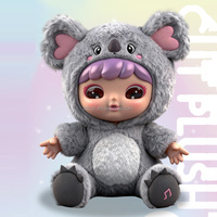 Großhandel: Mehrere Designs, Musik-Leucht-Bauch-Plüschtier mit Vinyl-Gesicht, Kunststoffspielzeug, personalisierte Tierpuppen-Rucksäcke für Kinder